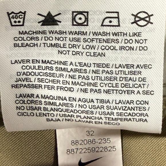 Nike Golf Dri-FIT Khaki Shorts Men’s 32 Standard Fit Performance Beige - Picture 6 of 8